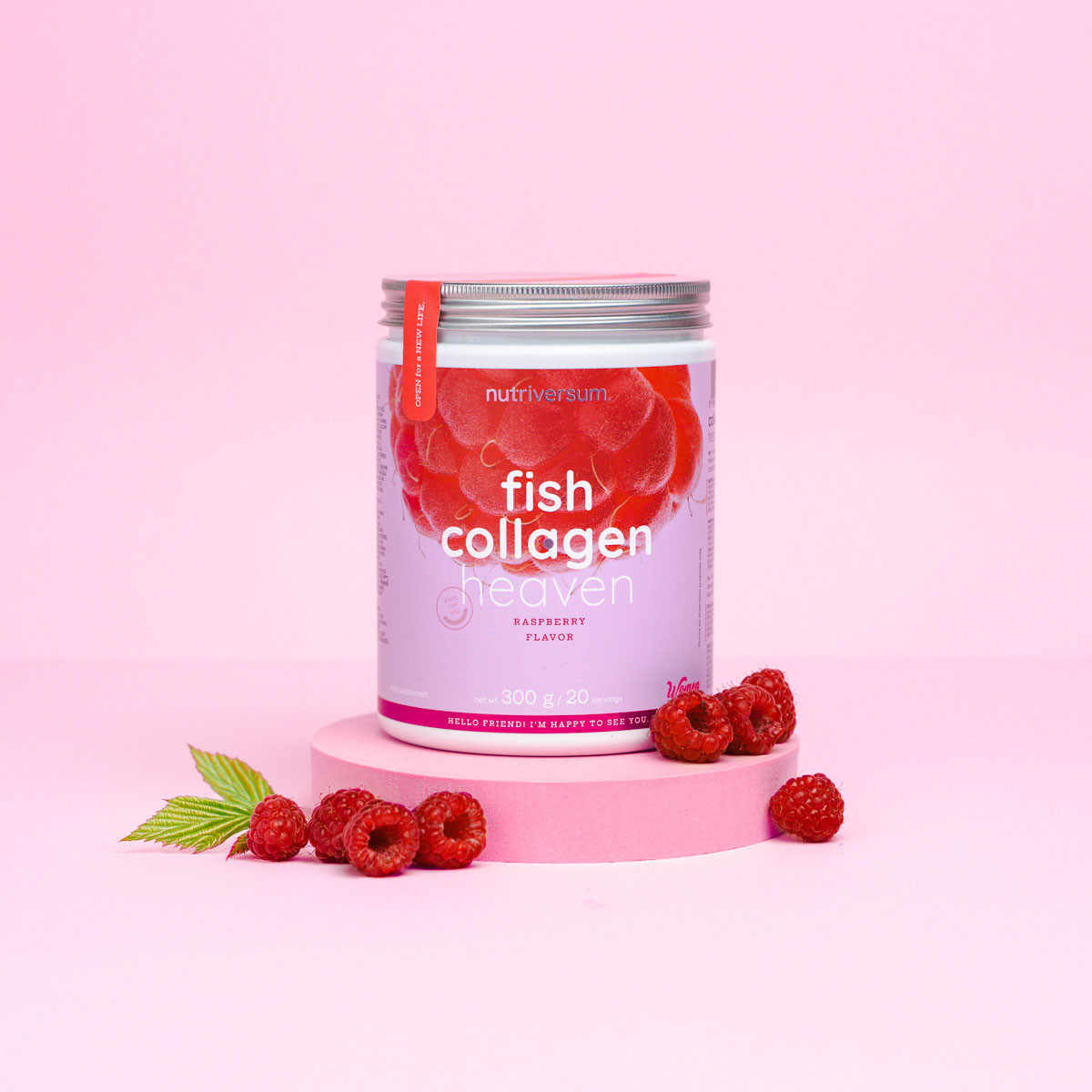 Nutriversum Fish Collagen Heaven 300 g kollagén por, halkollagénnel