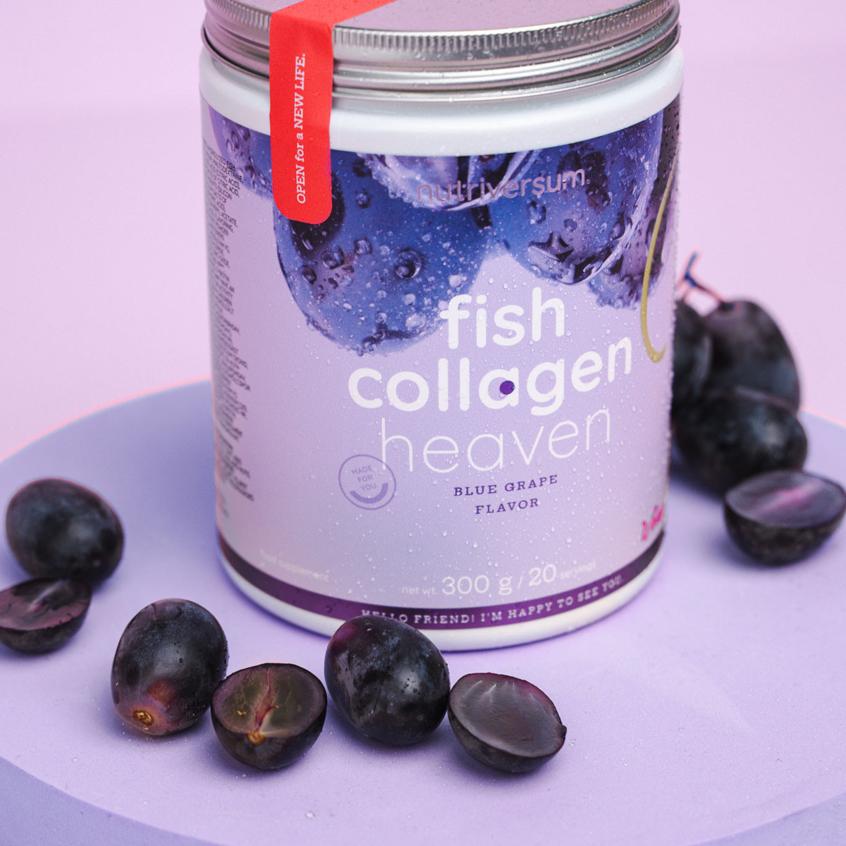 Fish Collagen Heaven kollagén por, gyümölcsös ízesítéssel