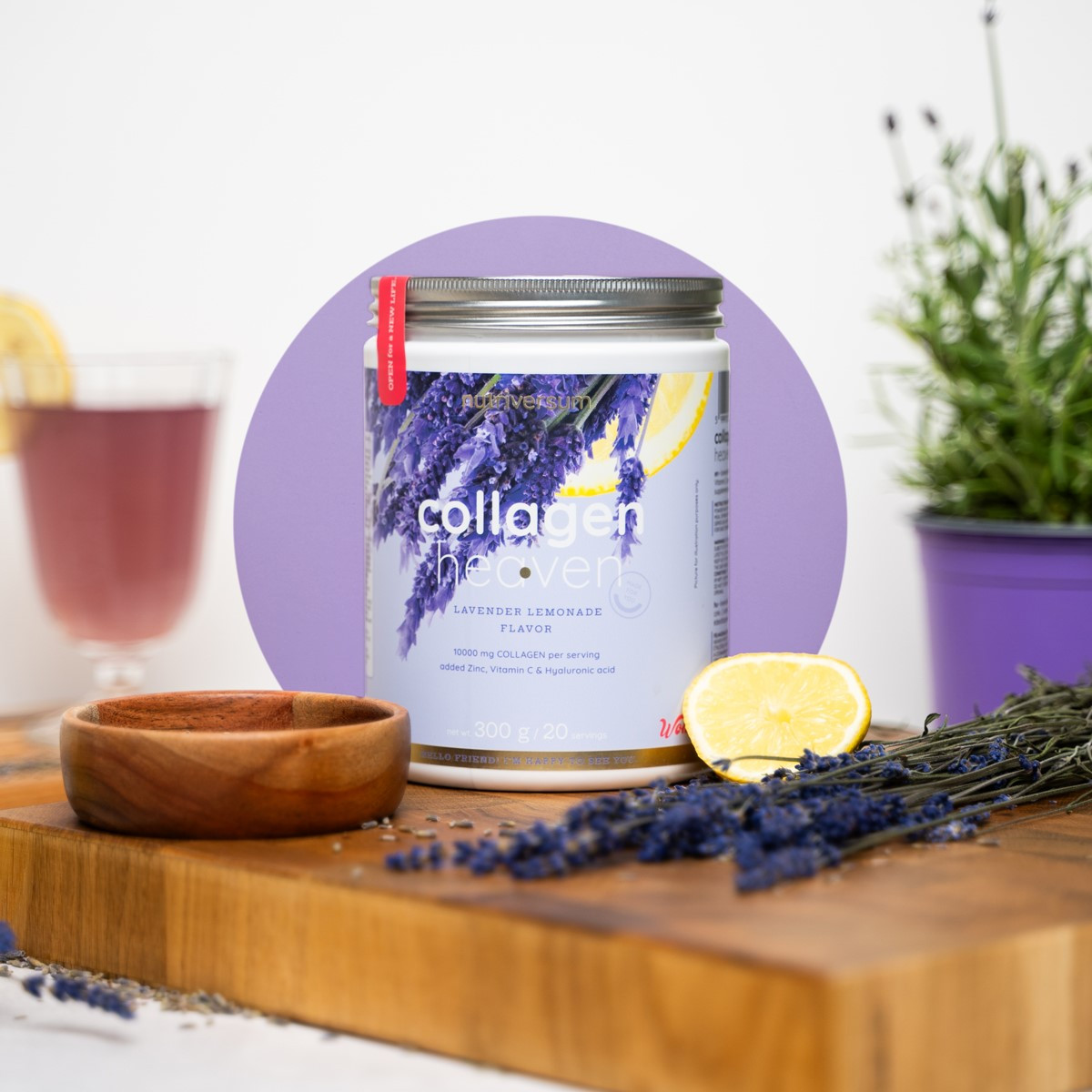 Nutriversum Collagen Heaven 300 g kollagén por, marhakollagénnel