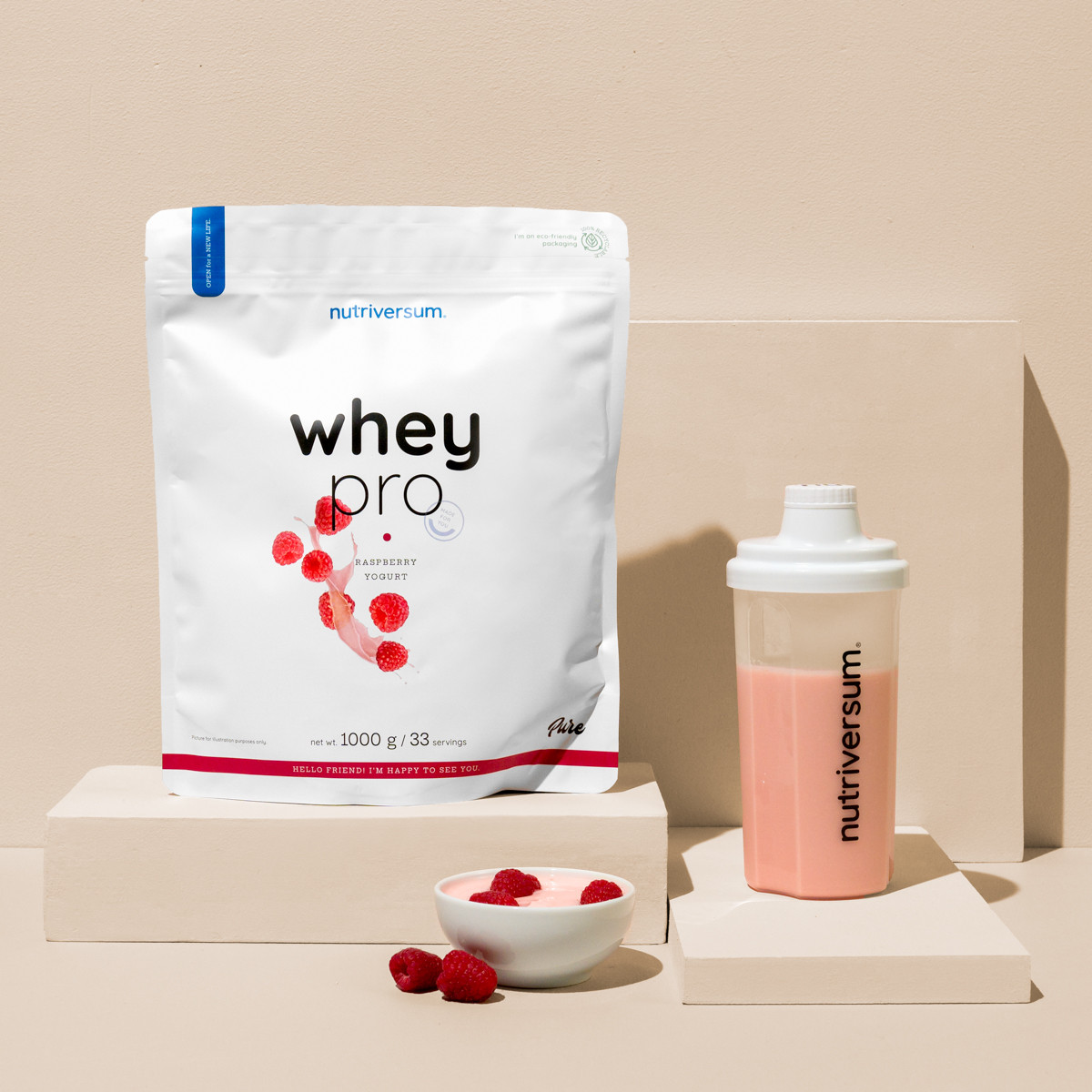 Nutriversum Whey Pro fehérje, fehérjepor, 1000 g