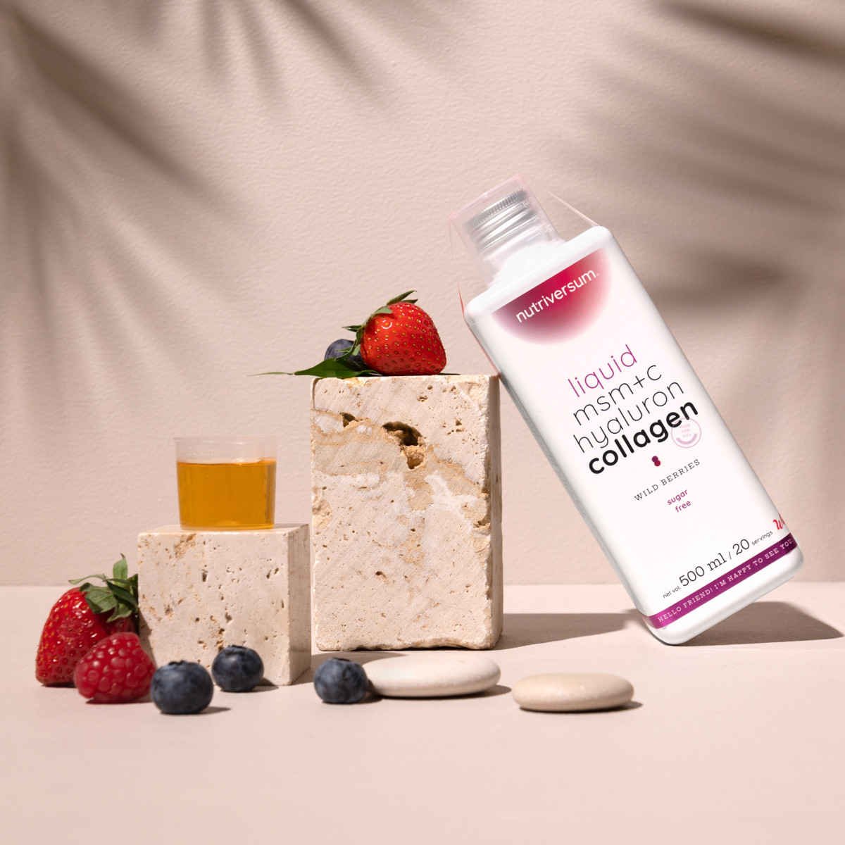 Nutriversum MSM+C Hyaluron Collagen Liquid folyékony hyaluron kollagén ital, ízesített