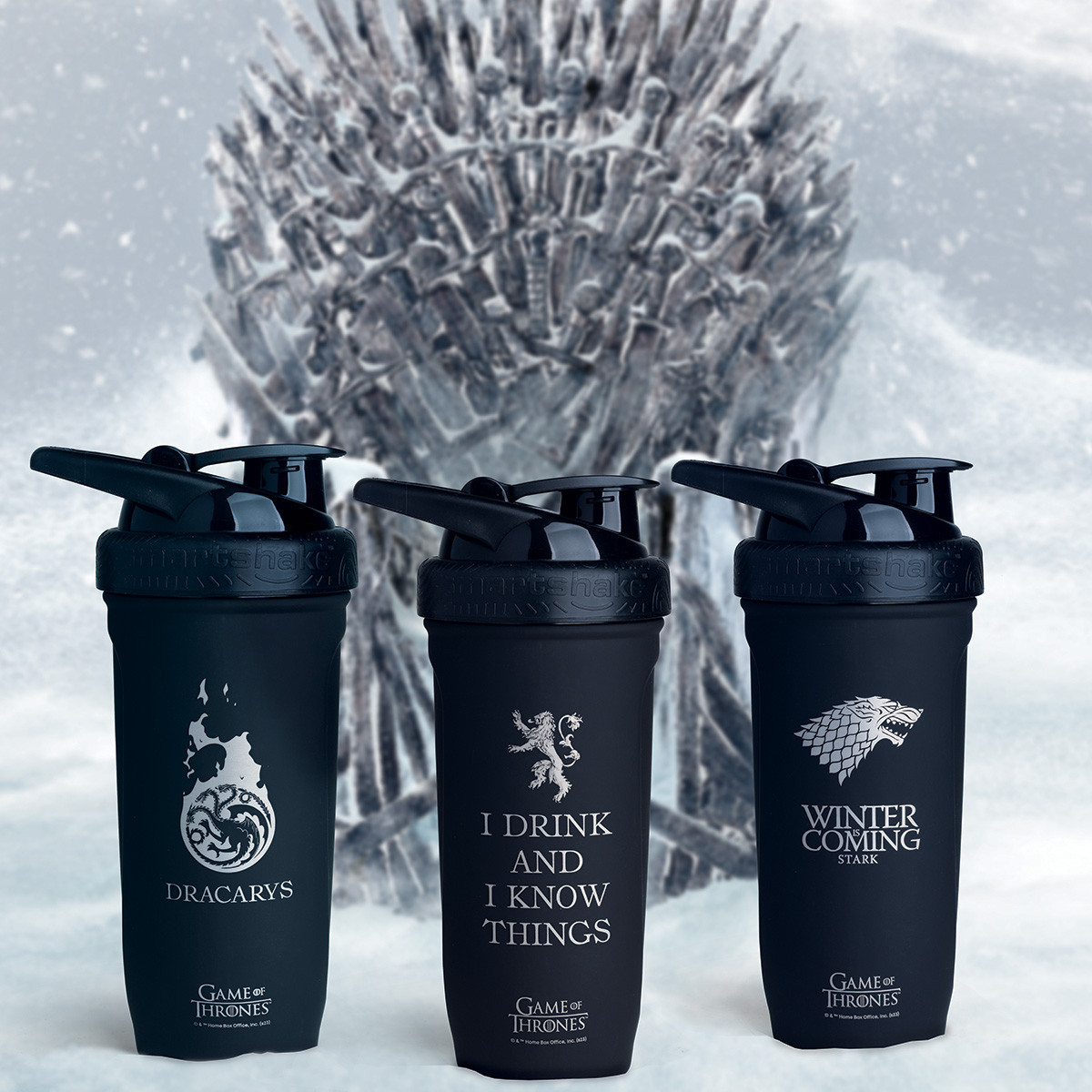 Smartshake Reforce Stainless Steel Winter is Coming Shaker 900 ml