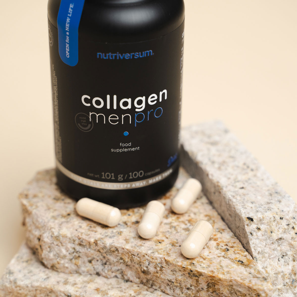 Collagen Men Pro adagonként 2800 mg hidrolizált marha kollagénnel és cinkkel