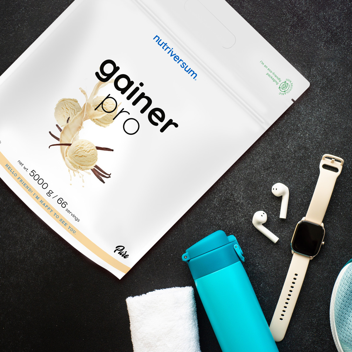 Nutriversum Gainer Pro tömegnövelő fehérje és szénhidrát komplex 5000 g