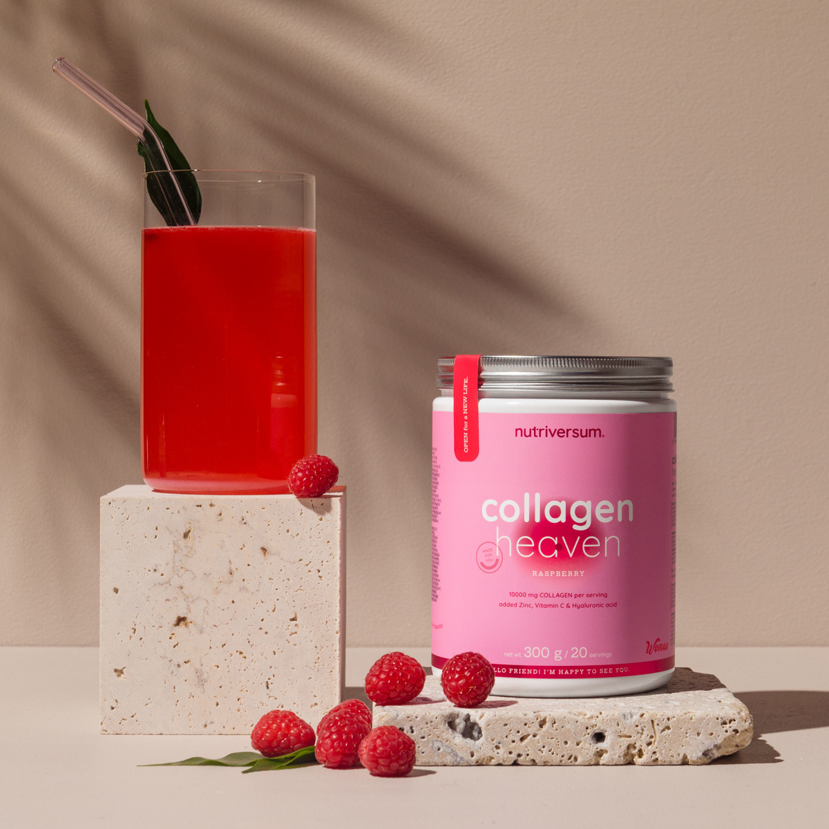 Nutriversum Collagen Heaven 300 g kollagén por, marhakollagénnel