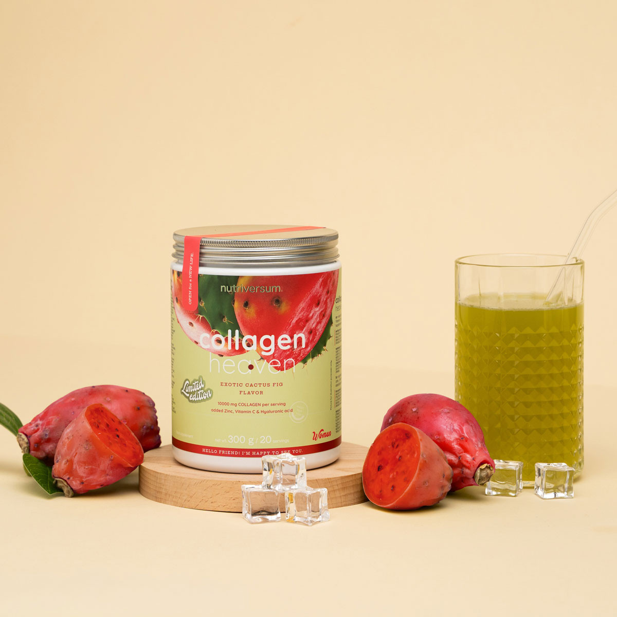 Nutriversum Collagen Heaven 300 g kollagén por, marhakollagénnel