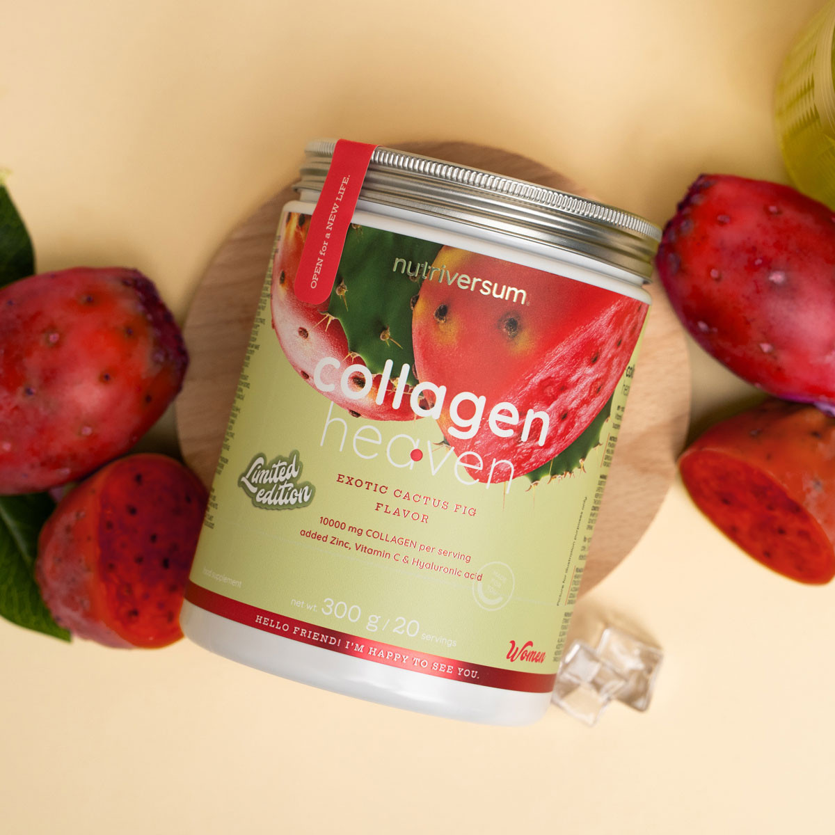 Collagen Heaven kollagén por, egzotikus kaktuszfüge ízesítéssel