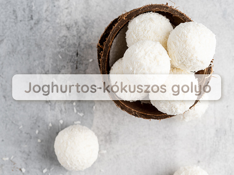 joghurtos-kókusz golyó