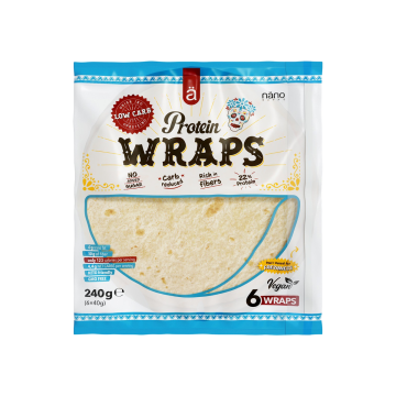 Protein Wraps fehérjés tortilla a Nano Suppstól