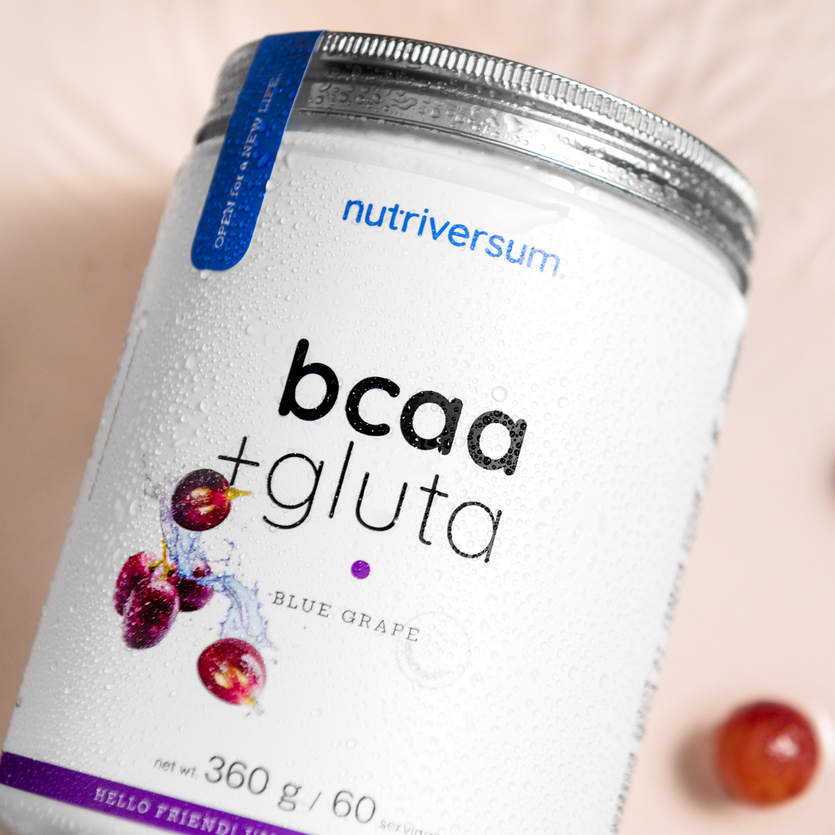 Glutamin és BCAA tartalmú cukormentes esszenciális aminósav italpor
