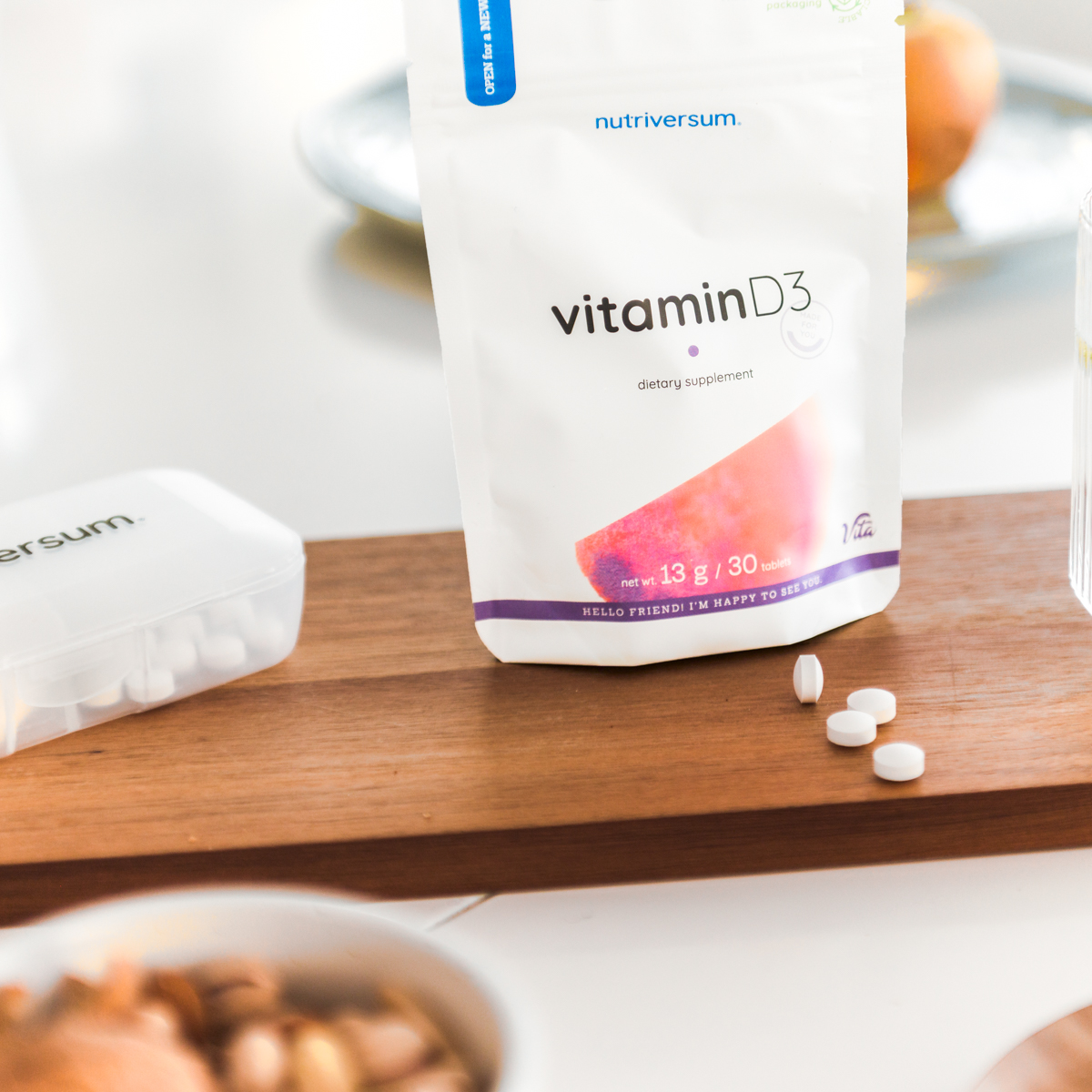Nutriversum D3 vitamin tabletta, 4000 UI D-vitaminnal, 30 db